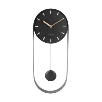 Karlsson Karlsson Pendulum Design Charm Reloj Negro 50 Cm