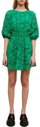 Maje Rannick Lace Cutout Dress in Vert at Nordstrom Rack, Size 2 (Fits Like 4-6 Us) / 38 Eu