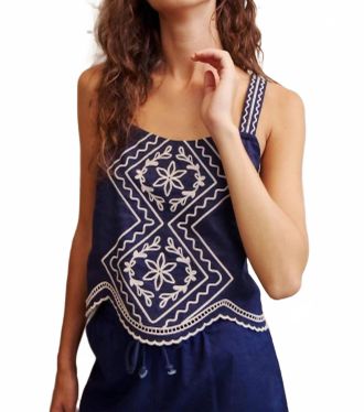 M&eacute;lissa Nepton Jojo Tank Top In Navy