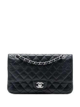 Chanel 2009-2010 Medium Classic Caviar Double Flap shoulder bag - women - Caviar Leather - One Size - Black
