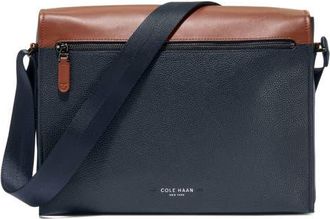 Cole Haan Damon Messenger Bag in Navy Blazer/New British Tan at Nordstrom