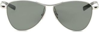 Saint Laurent Silver Metal Womens Sunglasses