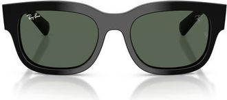 Ray-Ban 53mm Ferrari Square Sunglasses in Black/dark Green at Nordstrom