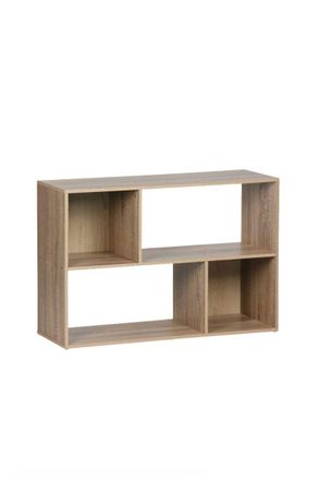 Regalos Miguel Estanter&iacute;as - Estanter&iacute;a Vigo Rectangular 4 Compartimentos - Madera Natural