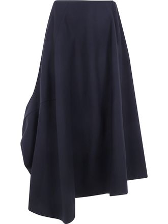 Comme Des Gar&ccedil;ons Skirt Asymmetrical Light Wool Tropical Mid