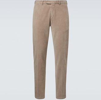 Thom Sweeney Cotton-blend corduroy slim pants