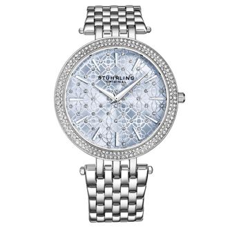 St&uuml;hrling Symphony Quartz Blue Dial Ladies Watch M16257