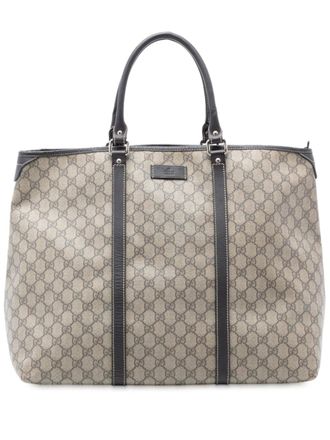 Gucci 2016-2025 GG Supreme Weekender travel bag - Brown