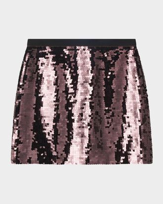 A.L.C. Cleo Sequined Mini Skirt