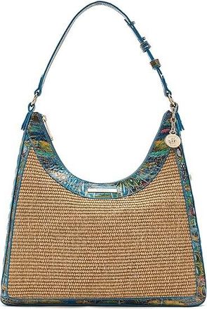 Brahmin Tabitha Shoulder Womens Handbags Waterlily Abloom, Leather