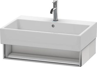 Duravit Mueble De Pared Duravit Vero Air 68,4 X 43,1 Cm, 1 Compartimento Abierto, Para Vero Air 235070, Color (frente/cuerpo): Laca De Color Gris Franela De A