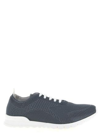 Kiton Grey Lace-up Sneakers