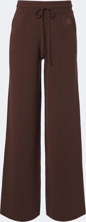 Moncler Wool, cotton, and cashmere-blend wide-leg pants