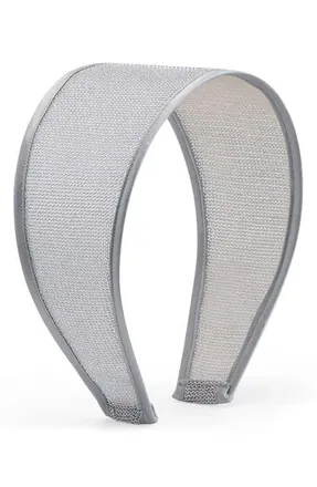 Lelet NY Odessa Chainmail & Silk Headband in Silver at Nordstrom