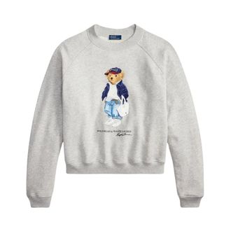 Polo Ralph Lauren Sweatshirts, female, Gray, Size: M Sweatshirt