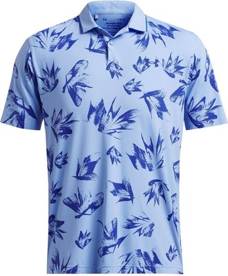 Under Armour Mens Iso Chill EDG Polo Blue L