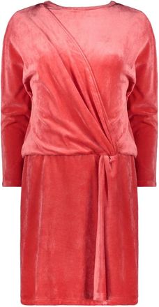 Alberta Ferretti Mini Jurk van Fluweel - Dames - Korte kleedjes - Rood - S - Kleedjes