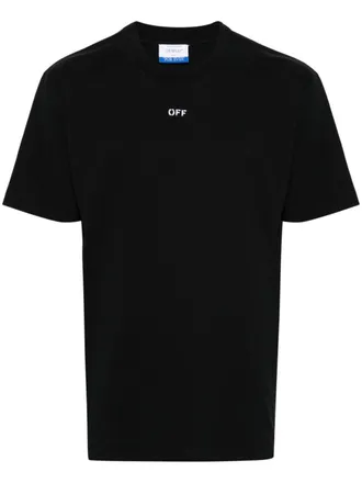 OFF-WHITE ELECTRIC コットン Tシャツ Off-White Logo-Print Relaxed-Fit Cotton-Jersey T-Shirt in