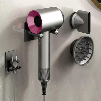 OEM Soporte Para Secador De Pelo - Montaje En Pared - Negro