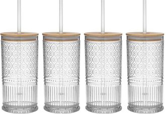 Godinger Set Of 4 Claro Acrylic Sippy Cups