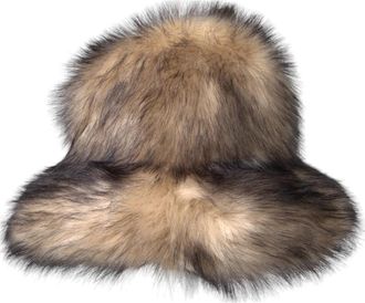 Dolce & Gabbana Stijlvolle Fedora Hat met Logo Details - Dames - Hoeden - Bruin - ONE Size - Polyester - Accessoires