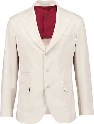 Brunello Cucinelli Heren, Jassen, Beige, Maat: L Katoen