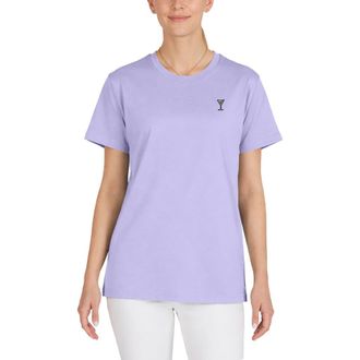Dalix Womens Martini Lightweight Relaxed Jersey Tee in Dark Lavender at Nordstrom, Size Xx-Large