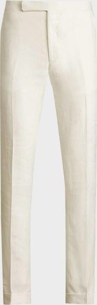 Ralph Lauren Purple Label Gregory Hand-Tailored Linen Trouser