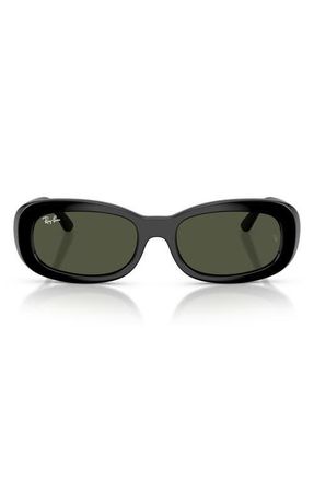 Ray-Ban 56mm Oval Sunglasses in Black at Nordstrom
