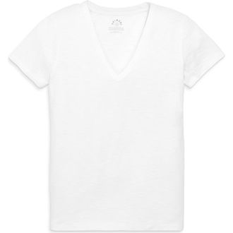 primary Adult Classic Slub V-Neck Tee in White at Nordstrom, Size Xx-Large