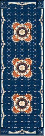 Fortela Zodiac Print Scarf in Blue at Nordstrom