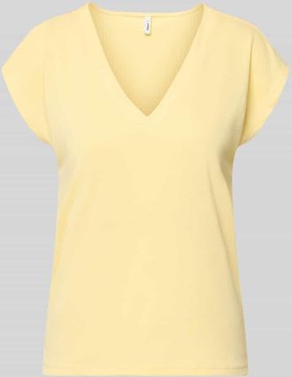 Only Loose Fit T-Shirt aus Modal-Mix Modell FREE in Hellgelb, Gr&ouml;&szlig;e XL