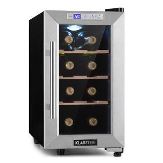 Klarstein Klarstein Nevera Para Vinos Reserva 8 Uno 23 Litros 8 Botellas 11-18 &deg;c 26 Db Acero Inoxidable