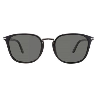 Persol Polarized Green Square Mens Sunglasses PO3186S 95/58 53