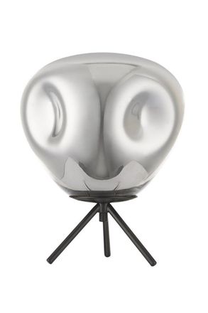 Netlighting Nina 1 Light Table Lamp Chrome Black in Grey