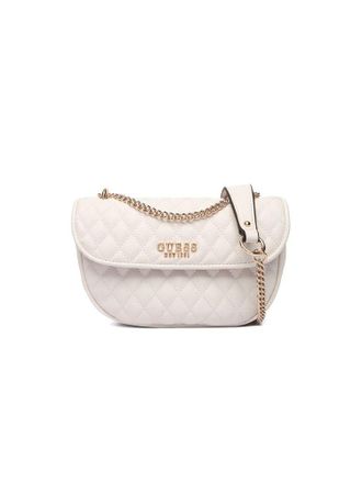 Guess Womens Crossbody Bag Off White Polyurethane - Crossbody-Bags