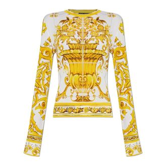 Dolce & Gabbana Mujer, Camisetas, Amarillo, Talla: S