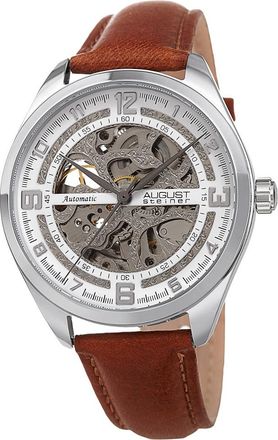 August Steiner Mens Leather Watch