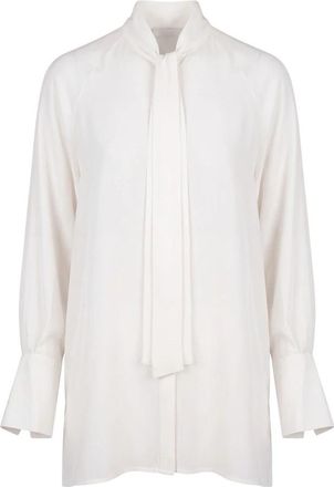 Souvenir Lange blouse met ceintuur - Dames - Blouses - Wit - S - Overhemden