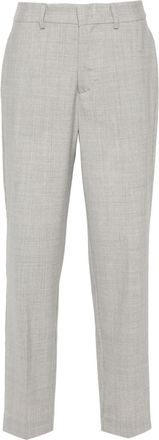 P.A.R.O.S.H. tapered-leg tailored trousers - women - Elastane/Virgin Wool - S - Grey