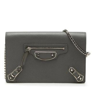 Balenciaga Pre-owned Cross Body Bags, female, Gray, Size: ONE SIZE Pre-owned Wallet on Chain