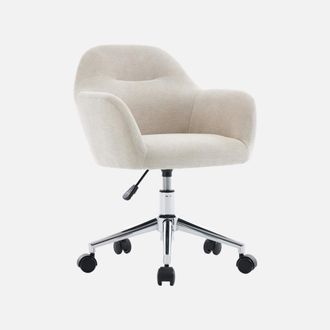 Sweeek Silla De Oficina Infantil Con Ruedas Ajustable De Tela Chenilla