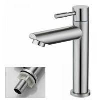 OEM Grifo Monomando Para Lavabo, Grifo De Agua Fr&iacute;a, Grifo De Lavabo De Cobre Cromado Duradero - Crezuo