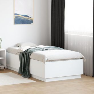 Berkfield Home Bed Frame without Mattress White 75x190 cm Small Single