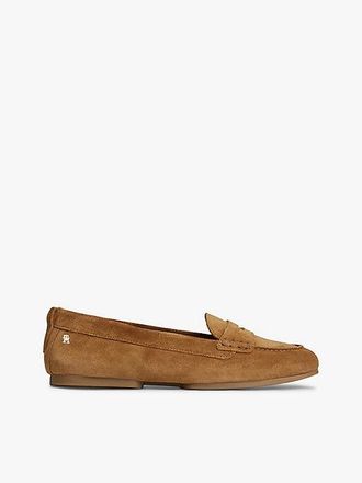 Tommy Hilfiger TH Monogram Flexible Suede Loafer Ballerinas