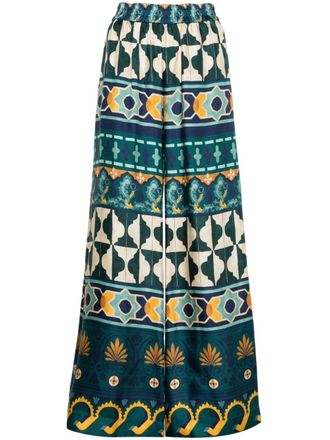 La DoubleJ Pantaloni Portofino Palazzo - Blu