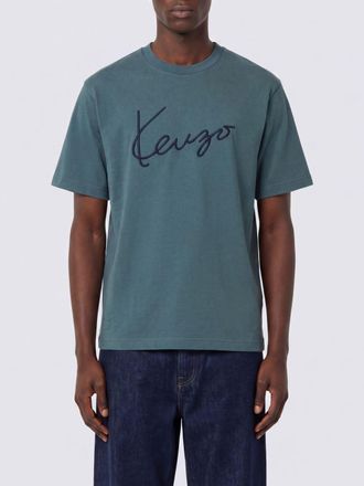 Kenzo T-shirt in cotone con logo a contrasto