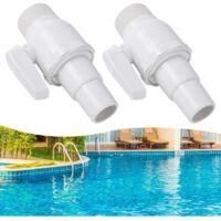 OEM Valvola Di Intercettazione Per Piscina, 2 Pezzi. Valvola Di Intercettazione Per Piscina, Valvola Per Piscina, Accessorio Per Piscina, Adattatore Per T