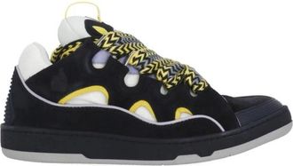Lanvin Sneakers Blue - Heren - Sneakers - Zwart - 43 EU - Leer - Schoenen