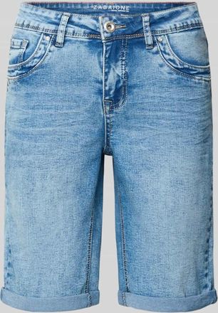 Zabaione Regular Fit Shorts mit Viskose-Anteil Modell Parissa in Jeansblau, Gr&ouml;&szlig;e 36